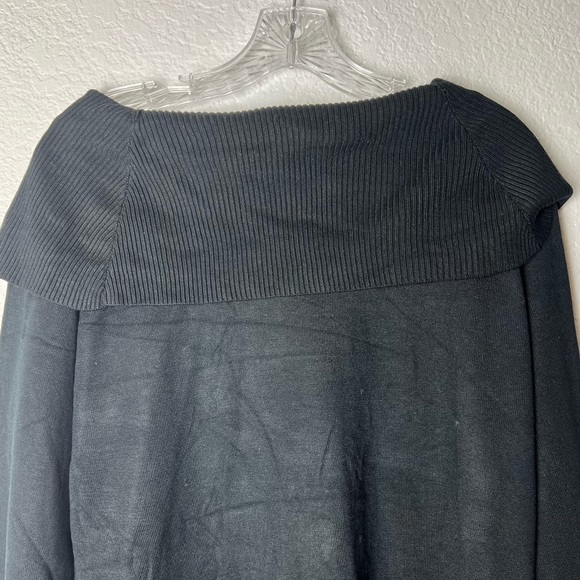 Hayden Park Black Embroidered Beaded Long Sleeve Knit Sweater Top - Picture 8 of 15